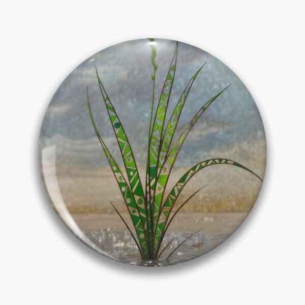 Item preview, Geometric Grass in the Rain designed and sold by M-Y-A-R-T-.