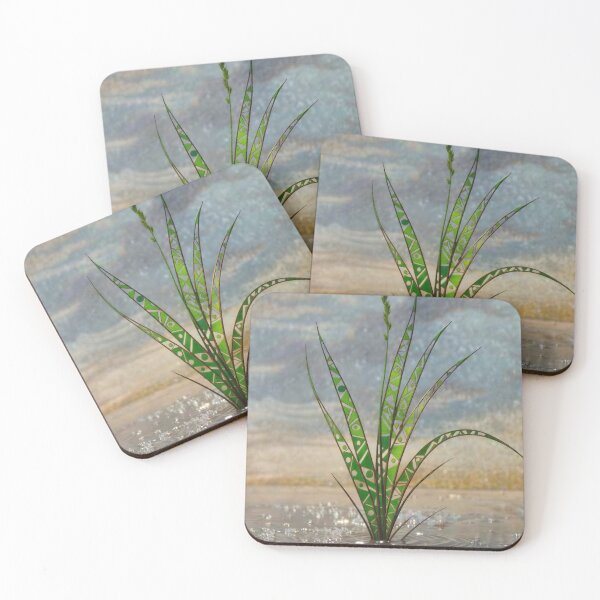 Item preview, Geometric Grass in the Rain designed and sold by M-Y-A-R-T-.