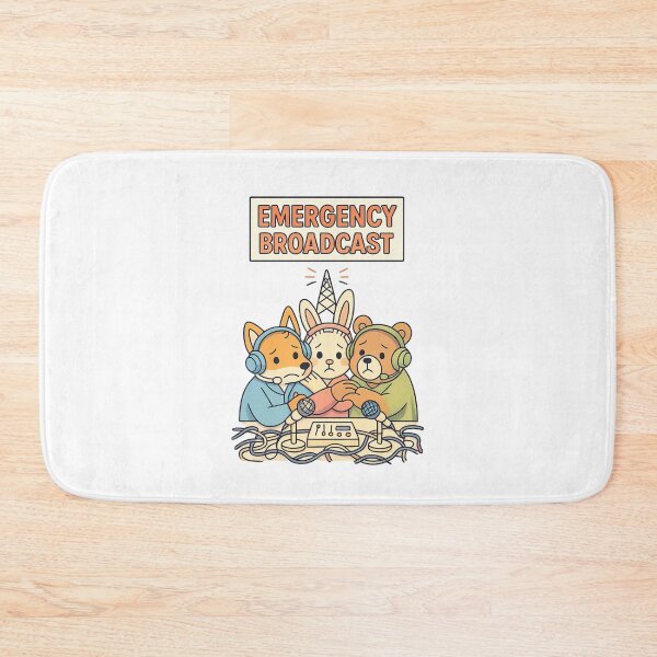 Item preview, Emergency Broadcast Retro Warning Design designed and sold by SoftSproutstu.