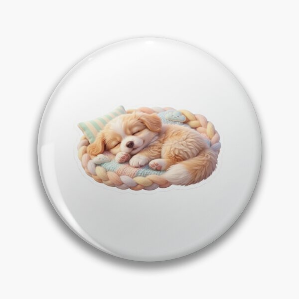 Item preview, Sleeping Puppy Sticker – Cute Relax Dog Design designed and sold by SainiArt19.
