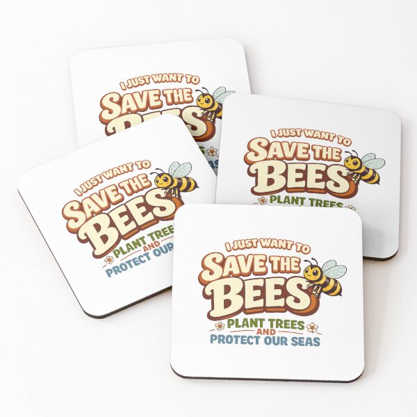 Item preview, I Just Want To Save The Bees Plant Trees And Protect Our Seas designed and sold by LuveraxArt.