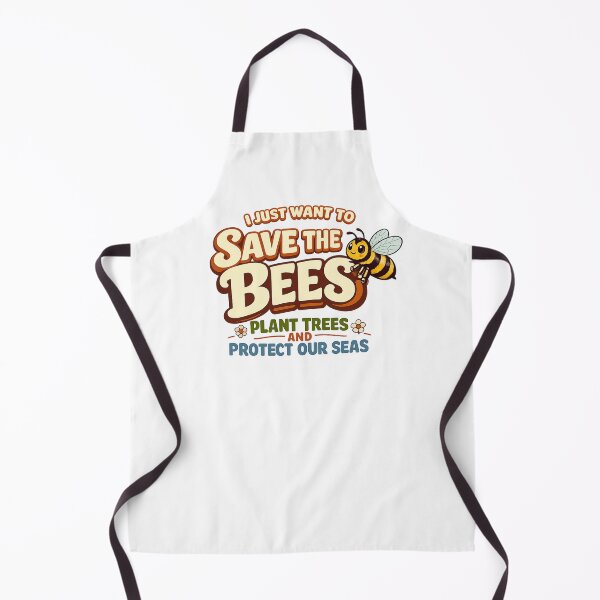 Item preview, I Just Want To Save The Bees Plant Trees And Protect Our Seas designed and sold by LuveraxArt.