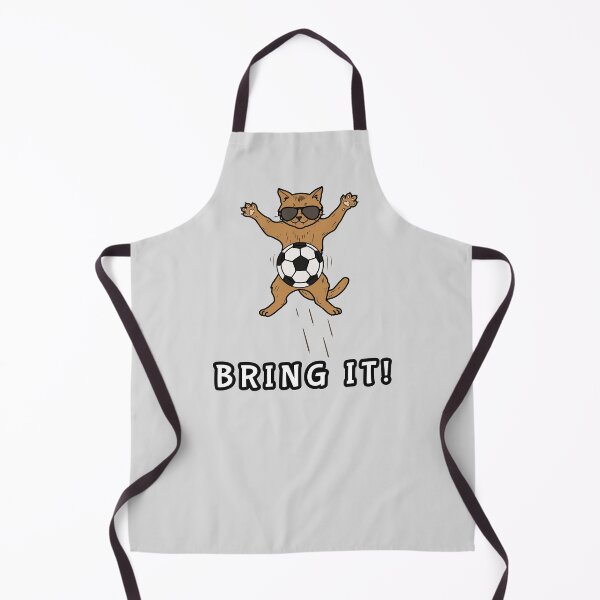Item preview, Funny Soccer Cat - Bring It! Cool Ginger Tabby Footballer designed and sold by LeshanArt.
