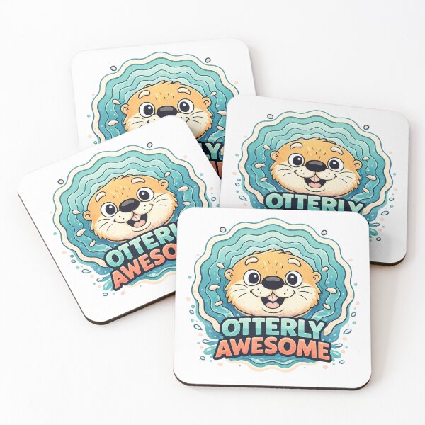 Item preview, Otterly Awesome Cute Otter Pun Design designed and sold by SoftSproutstu.