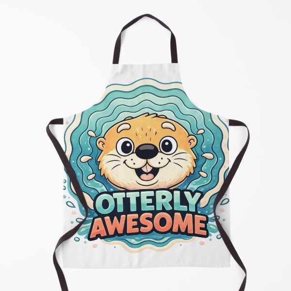 Item preview, Otterly Awesome Cute Otter Pun Design designed and sold by SoftSproutstu.