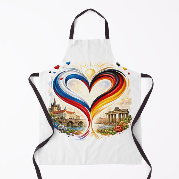 Item preview, Czech-German connection - heart with cities designed and sold by Spirit75.