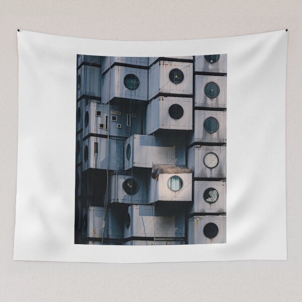 Item preview, Nakagin Capsule Tower in Abstract designed and sold by Jordan McChesney.