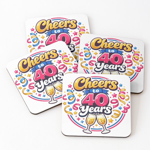 Item preview, Cheers to 40 Years – Funny 40th Birthday Milestone Celebration Design designed and sold by rushaib.
