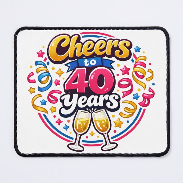 Item preview, Cheers to 40 Years – Funny 40th Birthday Milestone Celebration Design designed and sold by rushaib.