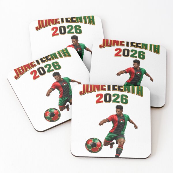Item preview, Juneteenth Soccer Player Shirt Freedom Day Football Red Black Green Design designed and sold by ArtSpark Studio.