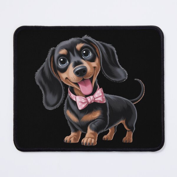 Item preview, Cute Dachshund with a Pink Bowtie designed and sold by jkrphoto.