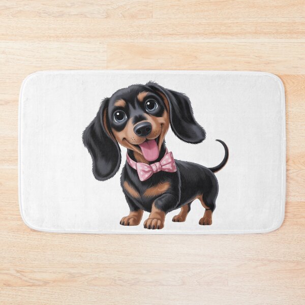 Item preview, Cute Dachshund with a Pink Bowtie designed and sold by jkrphoto.