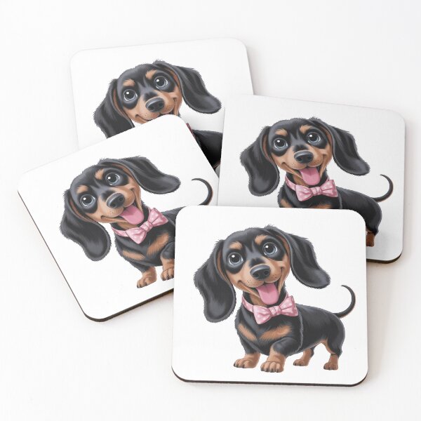 Item preview, Cute Dachshund with a Pink Bowtie designed and sold by jkrphoto.