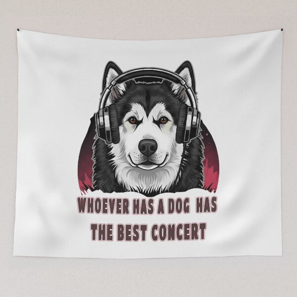 Item preview, Alaskan Malamute DJ – Music Design designed and sold by Art-Arcade6.