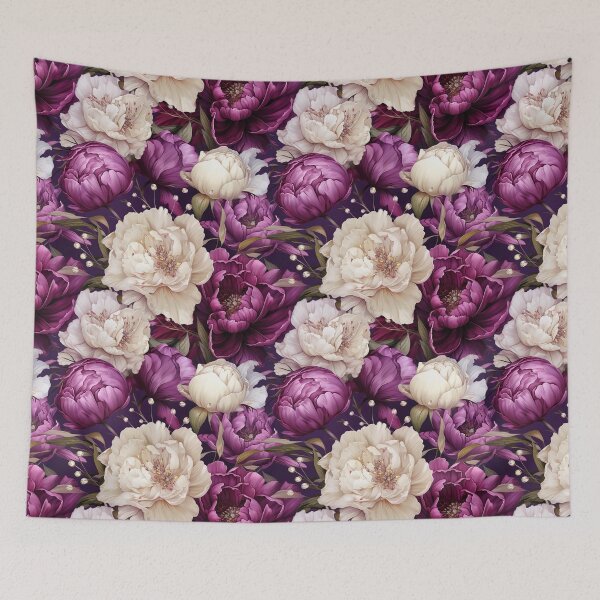 Item preview, Purple Floral Seamless Pattern designed and sold by Leylita Design.