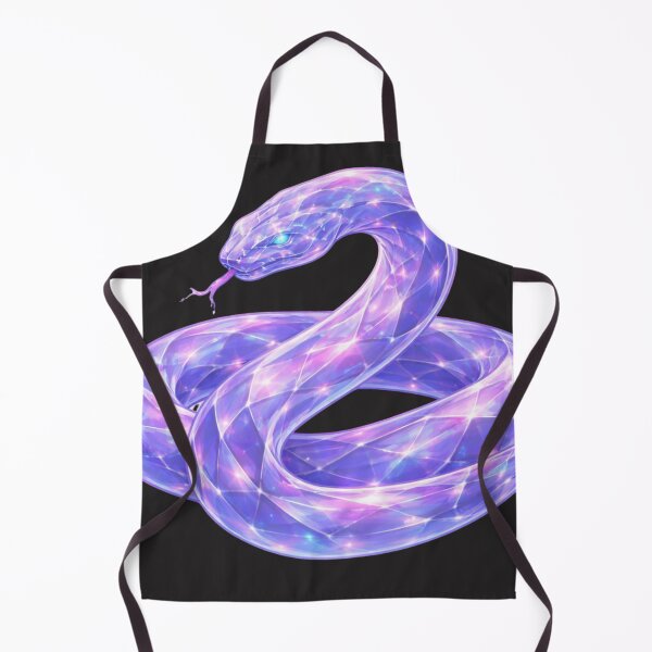 Item preview, Neon Holographic Glass Art Snake designed and sold by Nika Art Studio.