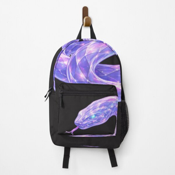 Item preview, Neon Holographic Glass Art Snake designed and sold by Nika Art Studio.