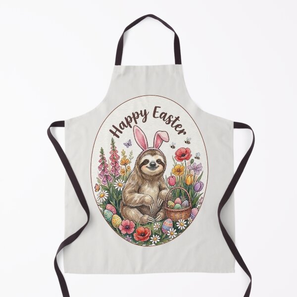 Item preview, Funny Sloth Happy Easter Egg Bunny Boys Girls Kids designed and sold by FurryHavenPH.