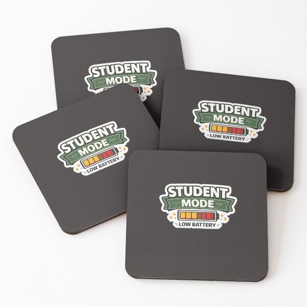 Item preview, “Student Mode Low Battery Funny Study Quote” designed and sold by Artbysarmina.