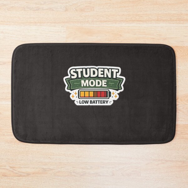 Item preview, “Student Mode Low Battery Funny Study Quote” designed and sold by Artbysarmina.