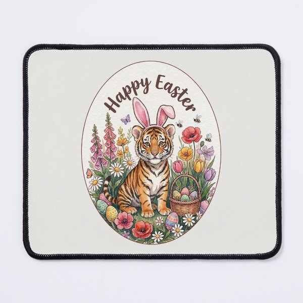 Item preview, Funny Tiger Happy Easter Egg Bunny Boys Girls Kids designed and sold by FurryHavenPH.