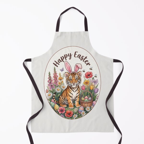 Item preview, Funny Tiger Happy Easter Egg Bunny Boys Girls Kids designed and sold by FurryHavenPH.
