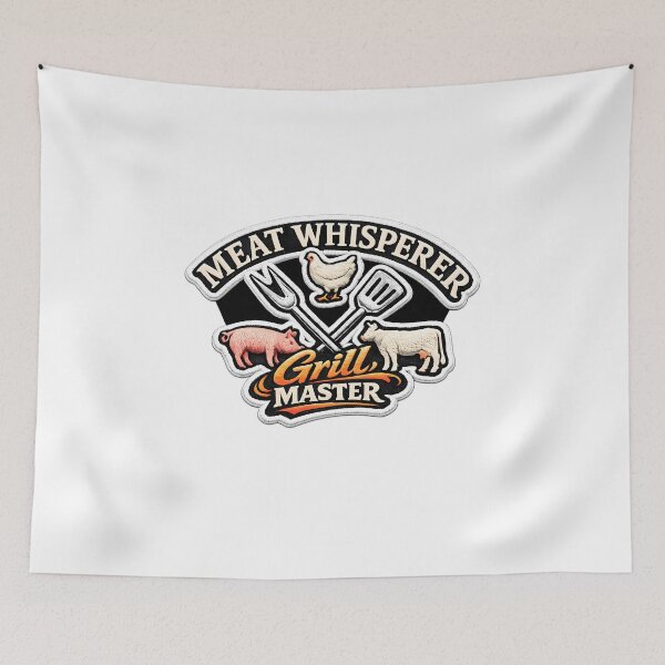 Artikelvorschau, Meat Whisperer Grillmeister BBQ Design entworfen und verkauft von Mastermind-Art.