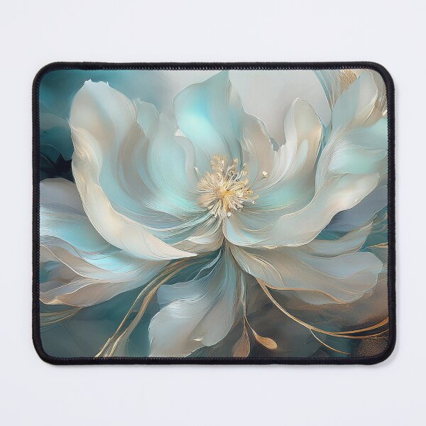 Item preview, Pearl blue gold flower designed and sold by AnnaHolyph.
