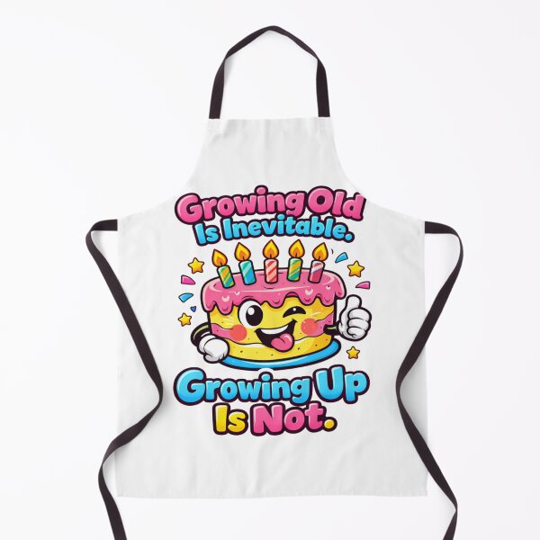 Item preview, Growing Old Is Inevitable, Growing Up Is Not – Funny Aging Humor Quote Design designed and sold by rushaib.