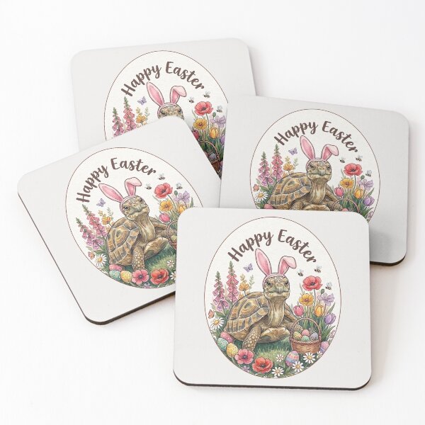 Item preview, Funny Tortoise Happy Easter Egg Bunny Boys Girls Kids designed and sold by FurryHavenPH.