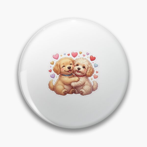 Item preview, Cute Puppy Sticker – Hug Me Adorable Dog Design designed and sold by SainiArt19.