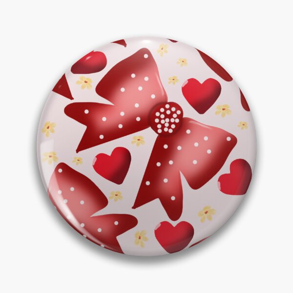 Item preview, Cute  Bow Heart Pattern Red Aesthetic Coquette Love Design designed and sold by HopeAndHustle.