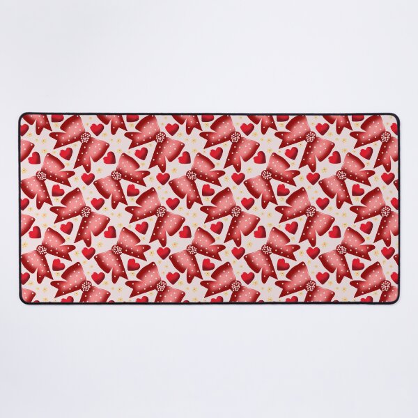 Item preview, Cute  Bow Heart Pattern Red Aesthetic Coquette Love Design designed and sold by HopeAndHustle.