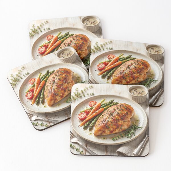 Item preview, Spiced baked chicken breast with herbs designed and sold by pixelbloom17.