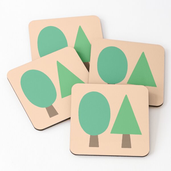 Item preview, Minimalist Geometric Trees Illustration designed and sold by ubborn.