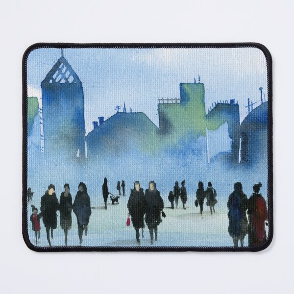 Item preview, London Rain Atmospheric Watercolour Cityscape designed and sold by Cass Harker Studio.
