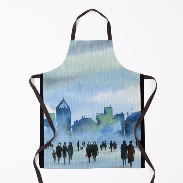 Item preview, London Rain Atmospheric Watercolour Cityscape designed and sold by Cass Harker Studio.