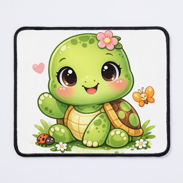 Item preview, Slow and Sweet: The Garden’s Happiest Turtle designed and sold by ToonyTeez.