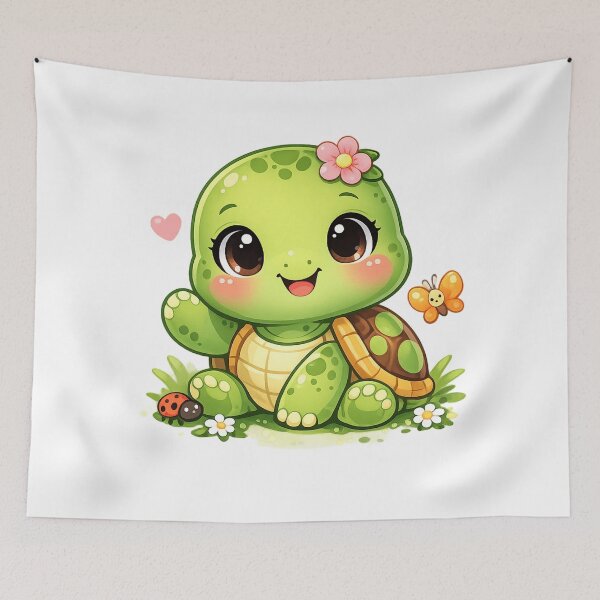 Item preview, Slow and Sweet: The Garden’s Happiest Turtle designed and sold by ToonyTeez.
