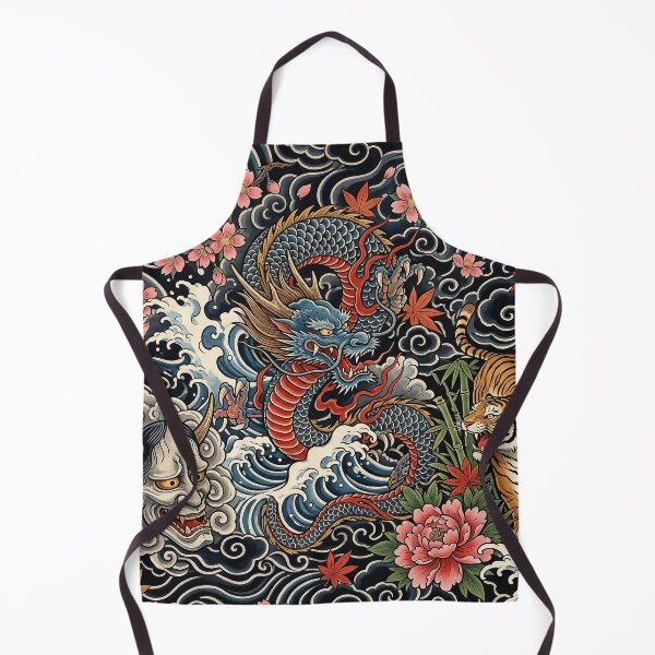 Item preview, Japanese tattoo design -dragon,tiger,hannya mask- designed and sold by LOVEARTDESIGN.