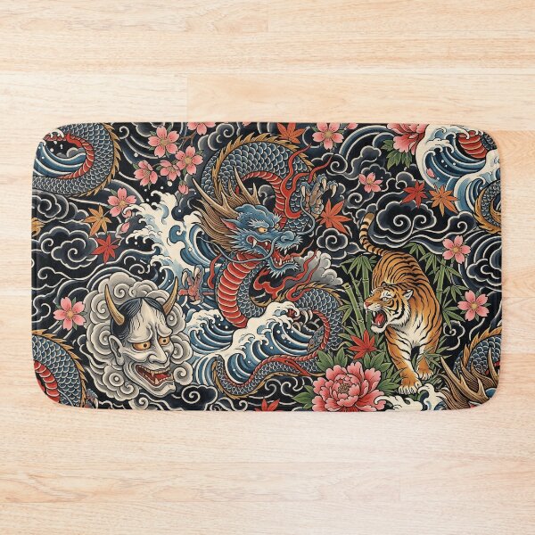Item preview, Japanese tattoo design -dragon,tiger,hannya mask- designed and sold by LOVEARTDESIGN.
