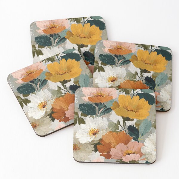 Item preview, Soft Romantic Abstract Floral Brush Painting Seamless Pattern designed and sold by GrinGalore.