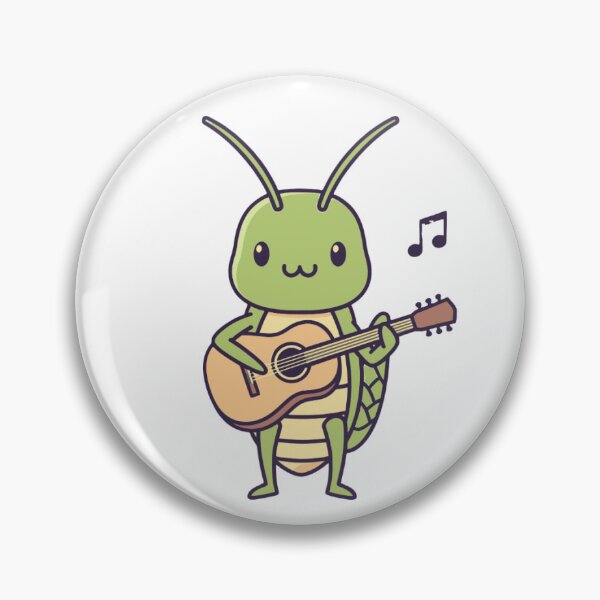 Item preview, Guitar Playing Cricket Sticker Pack designed and sold by AnimaliaStar.