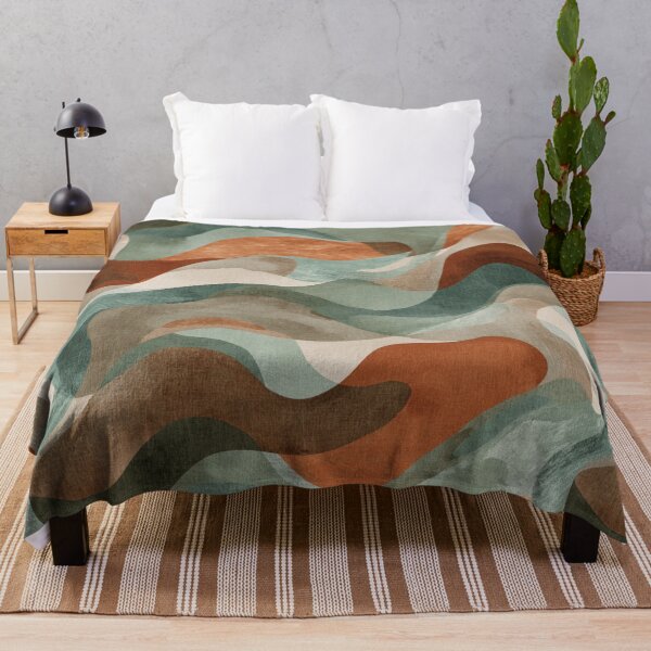 Item preview, Modern Abstract Asymmetrical Shapes Earthy Beige Seamless Pattern designed and sold by GrinGalore.