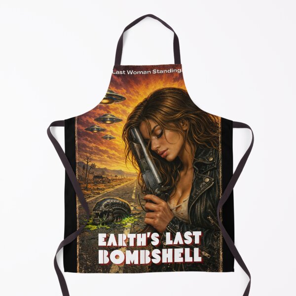 Item preview, Earths Last Bombshell - Pulp Retro Sci Fi Action - Badass Woman T-Shirt designed and sold by FilMate.
