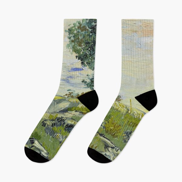 Item preview, The Rocks by Vincent van Gogh: Post Impressionist Landscape Fine Art Print designed and sold by artofuniverse.