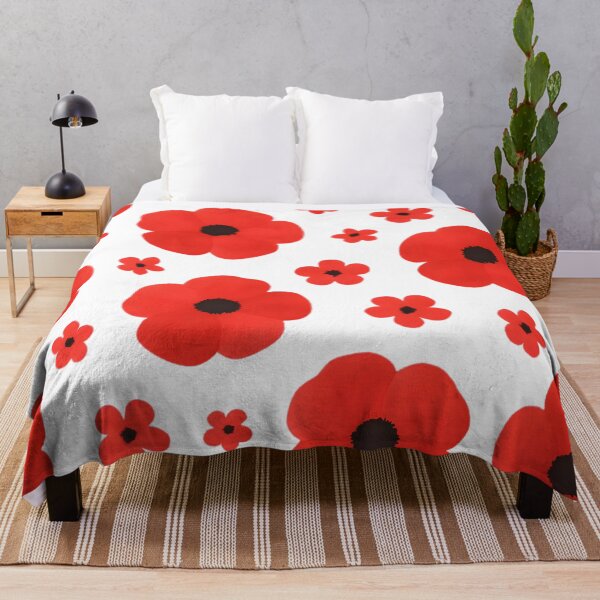 Item preview, Little red poppies pattern designed and sold by uunaa.