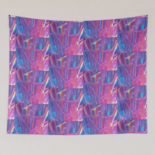Item preview, Neon Holographic Glass Art Abstract designed and sold by Nika Art Studio.
