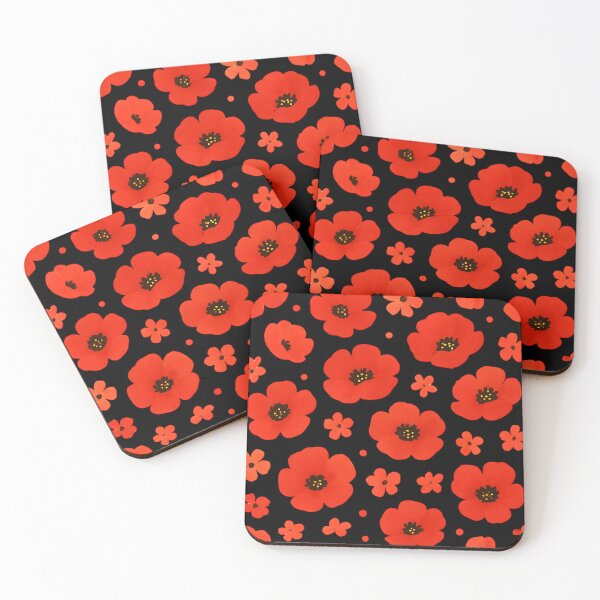 Item preview, Little red poppies designed and sold by uunaa.