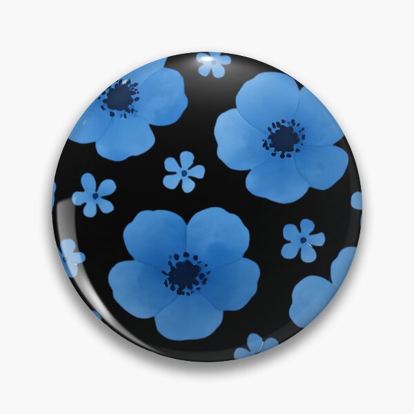 Item preview, Little blue poppies pattern designed and sold by uunaa.